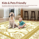 Art Deco Inspired Area Ivory(Beige)