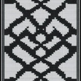 Minimalist Black and White Checker Design(Black)