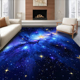 Enchanting Radiant Night Sky Motif(Blue)