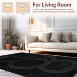 Abstract Coiled Form Aesthetic(Black)