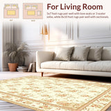 Elegant Curvilinear Floral Flourish(Beige)