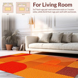 Abstract Geometric Minimalist Area(Orange)