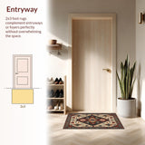 Rustic Earthy Geometric Design(Red)