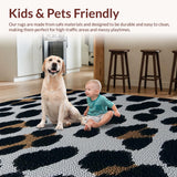 Non Shedding Dark Grey Area for Pet Friendly Spaces(Black)