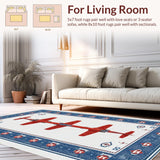 Nautical Blue Tone Design(Red)