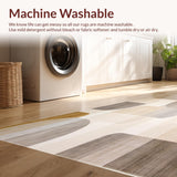Modern Neutral Toned Contemporary Geometric Art Inspired(Beige)