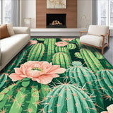 Whimsical Green Floral Accents(Green)