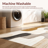 Abstract Earthy Area Neutral Modern Design(Beige)
