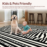 Vibrant Eclectic Striped Design(Black)