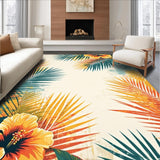 Cheerful Palm Patterned Décor(Yellow)