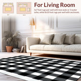 Warm Inviting Rustic Check Design(Black)