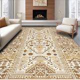 Earthy Toned Geometric Motif(Beige)