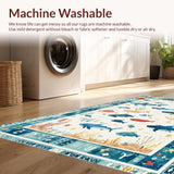 Aqua Alphabet Mat Sea Creature Kids Play Area(Blue)