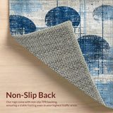 Abstract Octopus Bath Mat Navy Blue Art Non Slip Floor(Blue)
