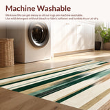 Abstract Linear Design Patio Backyard(Green)