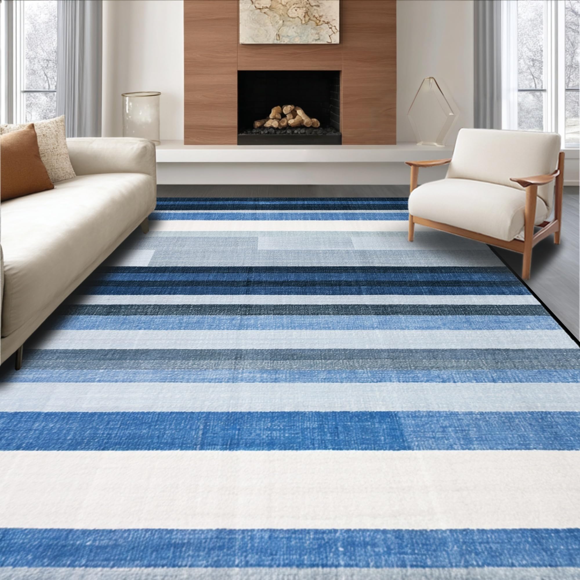 Ombre Striped Area Rug Rug – ODIKA