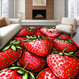 Quirky Pink Fruit Motif(Red)