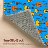 Bright Playroom Guitar Illustration(Blue)