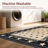 Charming Primitive Half Circle Design(Beige)