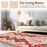 Warm Taupe and Red Floral Fusion(Red)