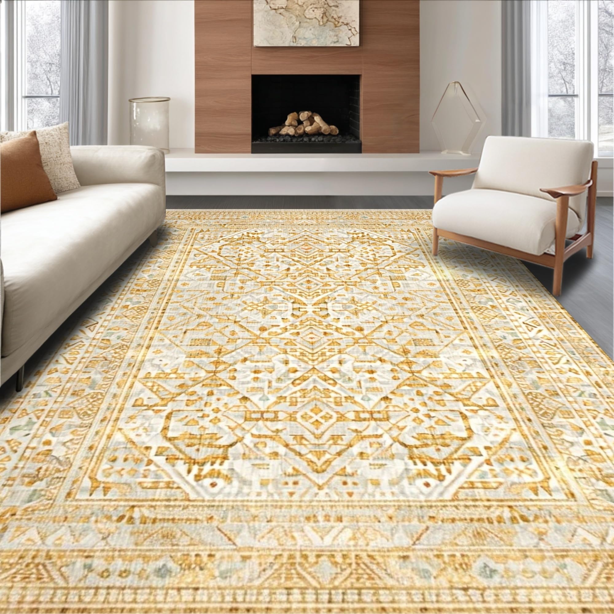 Stylish Playful Fringe Accent Rug – ODIKA
