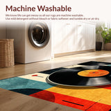 Retro Round Music Motif(Black)