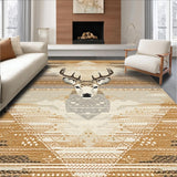 Playful Wildlife Motif Accent(Beige)