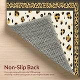 Striking Cheetah Border Ethnic Style(Beige)