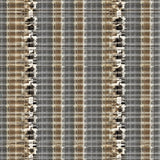 Modern Gray and Beige Animal Print Entryway Pet Friendly(Brown)