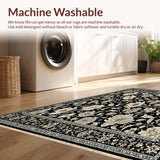 Sophisticated Boho Floral with Layered Charcoal and Beige(Black)