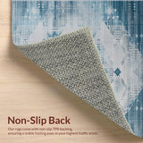 Geometric Octagon Gray Elegance(Blue)