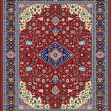 Modern Geometric Structure with Depth(Red)