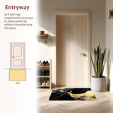 Contemporary Black Gold Dining Room Plush(Black)