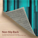 Modern Abstract Teal and Black(Blue)