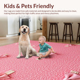 Preppy Pink Bow Bathroom Absorbent Plush(Pink)
