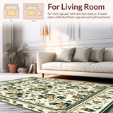 Elegant Neutral Floral Area(Beige)
