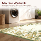 Floral Sage Area Easy Clean(Beige)