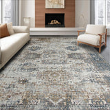 Luxurious Earth Tone Medallion Design(Gray)