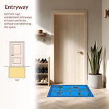 Charming Traffic Theme Decor(Blue)