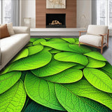 Botanical Green Monstera Leaf Bathroom Non Slip(Green)