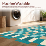 Vibrant Turquoise Geometric Elegance(Blue)