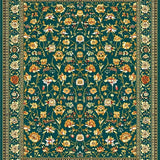 Contemporary Floral Symmetrical Elements(Blue)