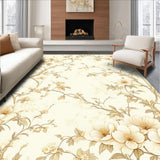 Chic Area with Timeless Floral Accents for Modern Spaces(Beige)