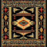 Vibrant Monochrome Tribal Design(Black)