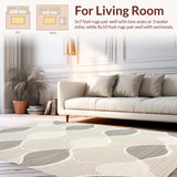 Artisanal Textured Scallop Design(Beige)