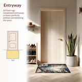 Elegant Toned Flower Motif(Beige)