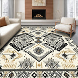 Artisan Woven Hallway Runner With Authentic Tribal Design Elements(Beige)