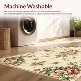 Neutral Beige Vintage Floral(Beige)