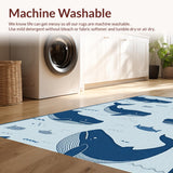 Adorable Coastal Wildlife Patterning(Blue)
