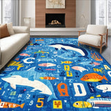 Sea Adventure Alphabet Ocean Animal Early Learning Playmat(Blue)